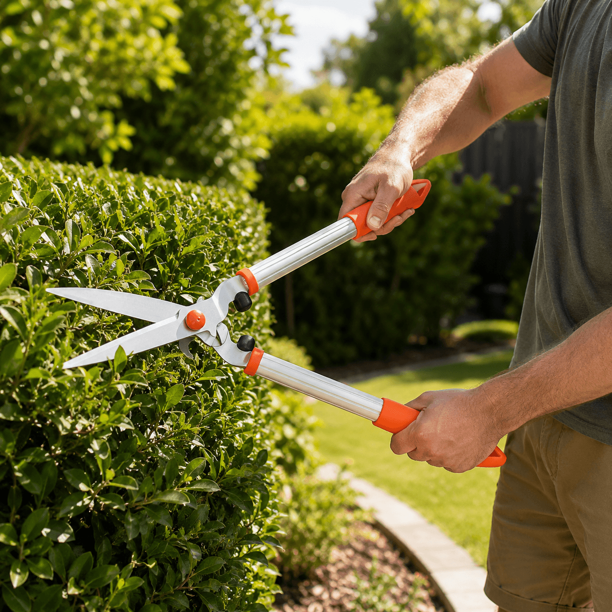 Bypass Garden Pruning Shears | Long Handle Tree & Branch Cutter
