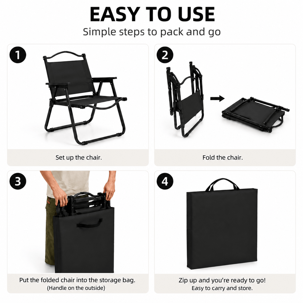 Camping Chair Carry Bag | Heavy Duty Storage Bag for Folding Chairs