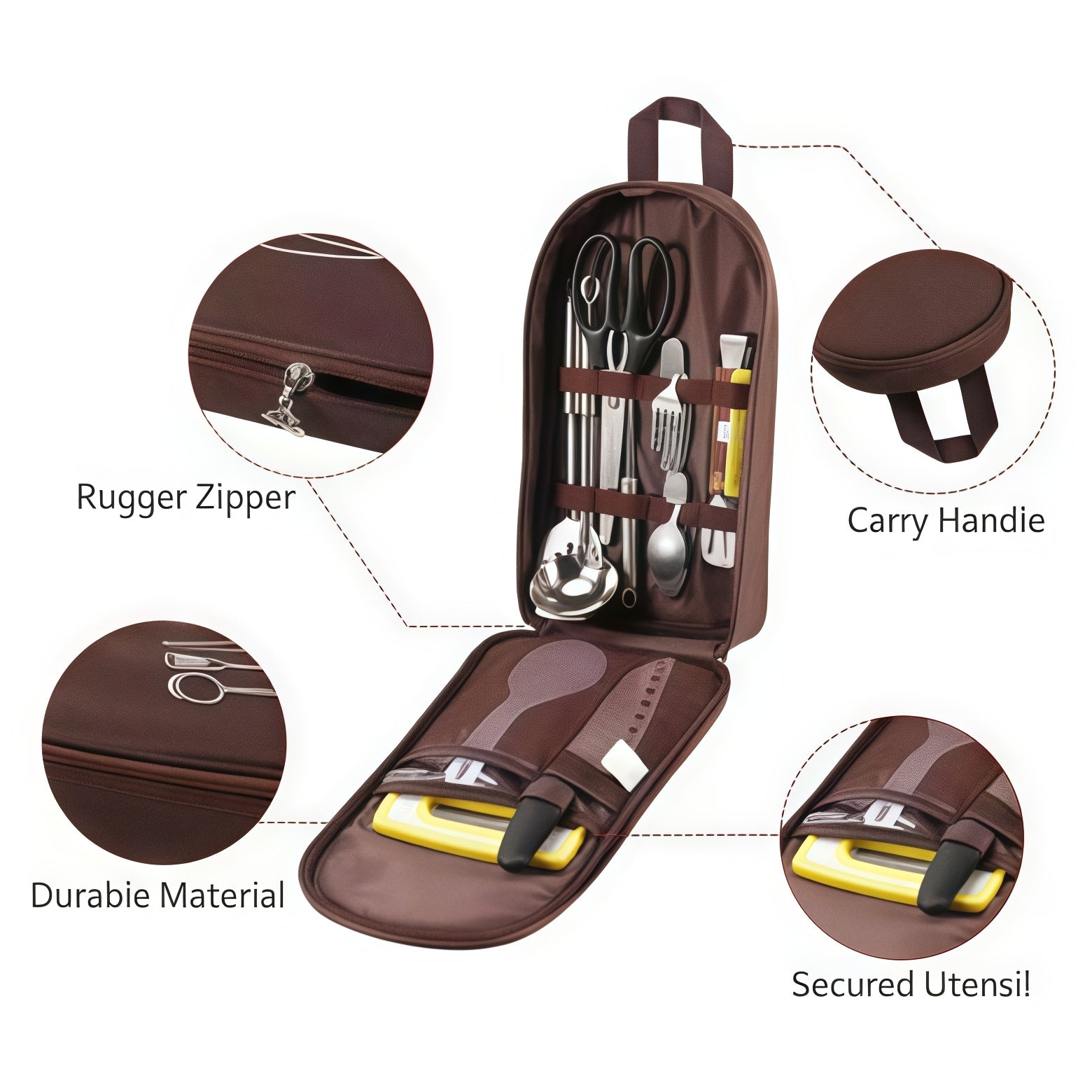 Camping Kitchen Utensil Bag | Portable Camp Kitchen Organizer