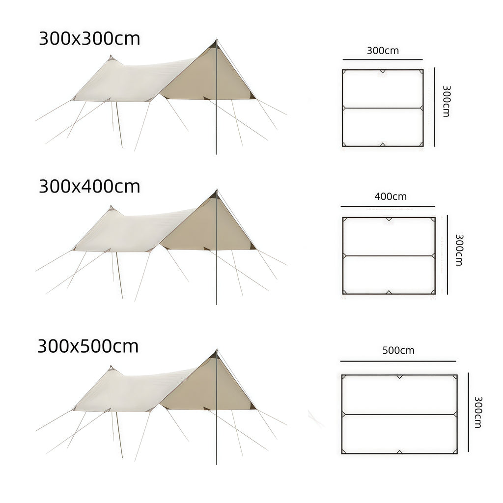 Camping Tarp Shelter | Waterproof Outdoor Shade Awning