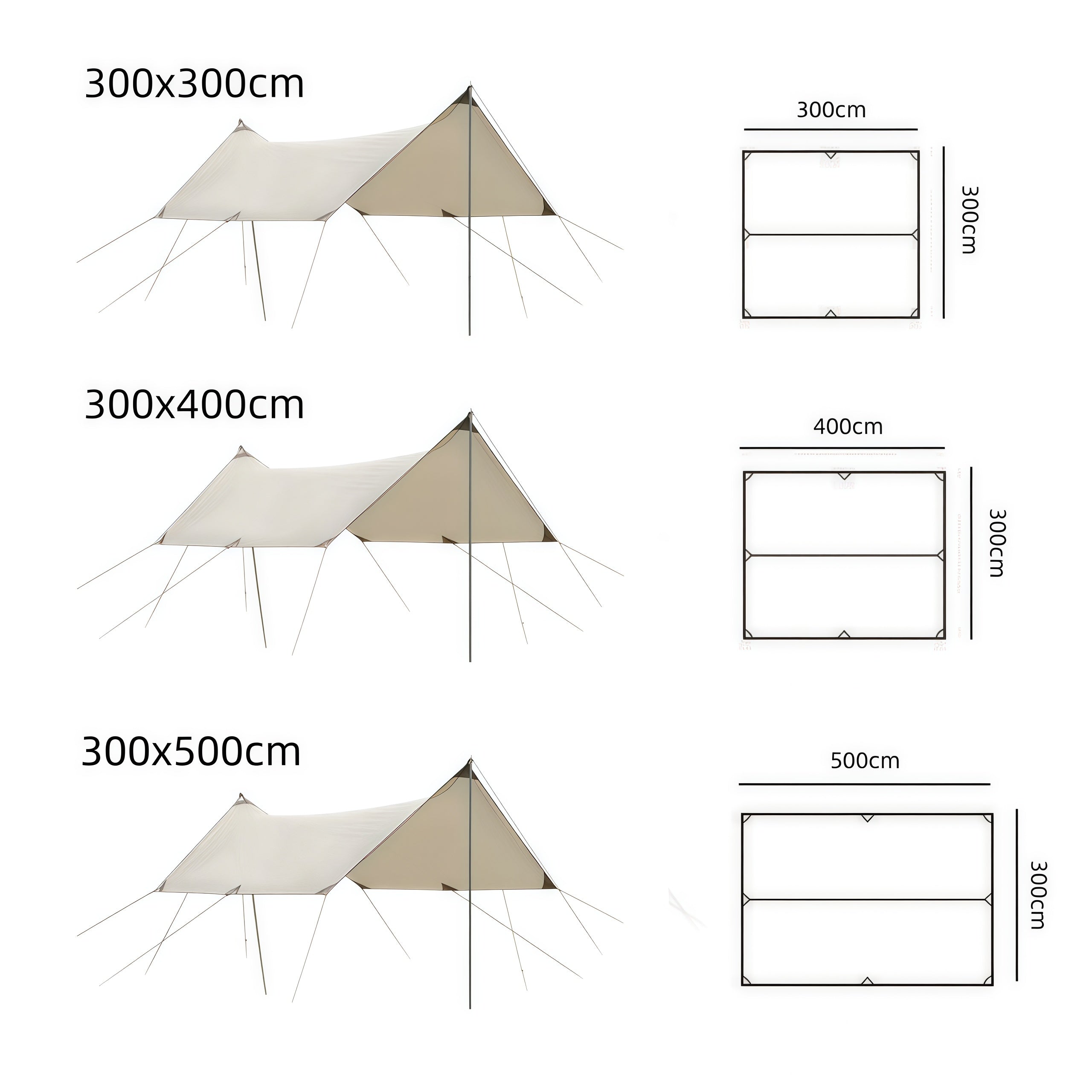 Camping Tarp Shelter | Waterproof Outdoor Shade Awning
