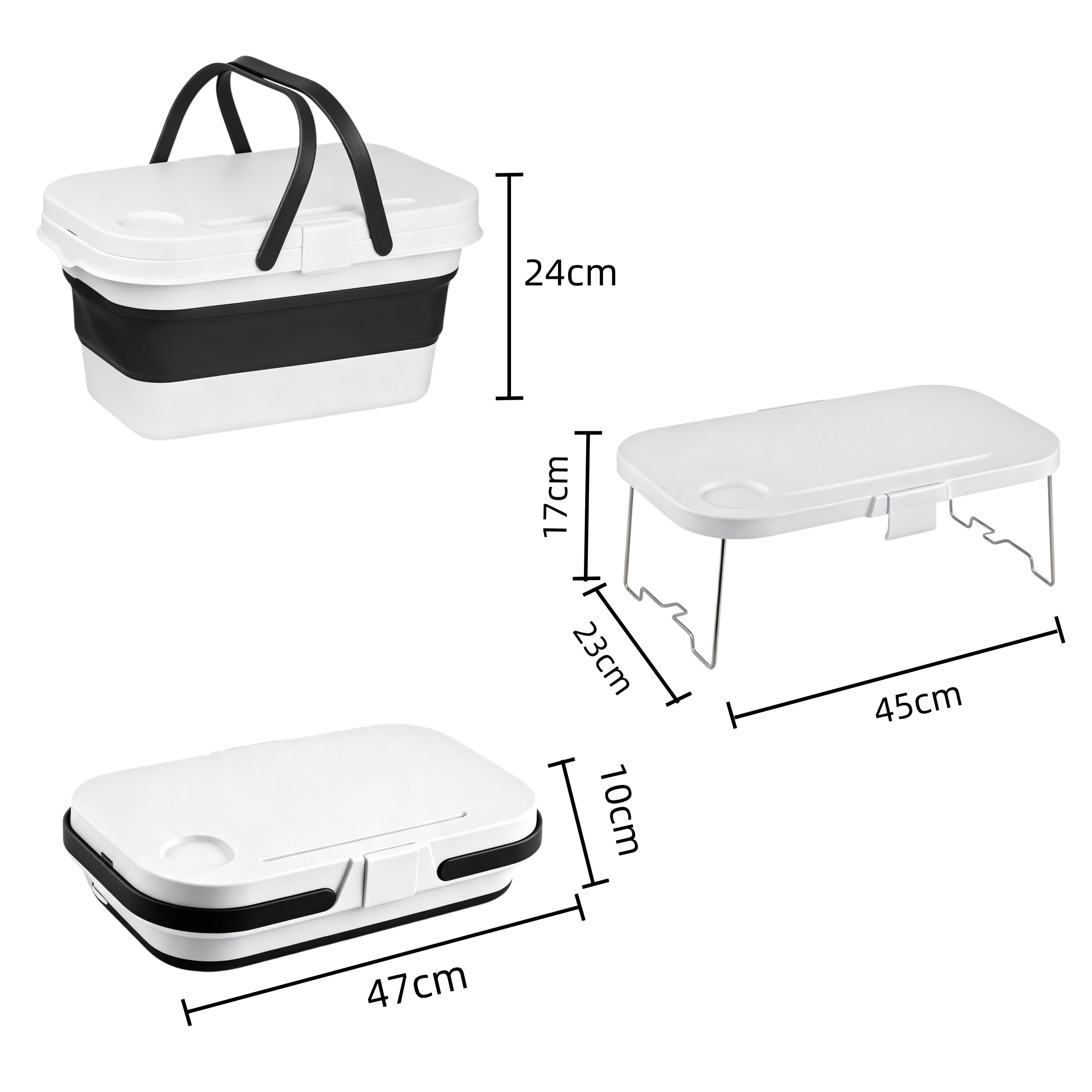 Collapsible Camping Basket | Folding Picnic & Storage Basket