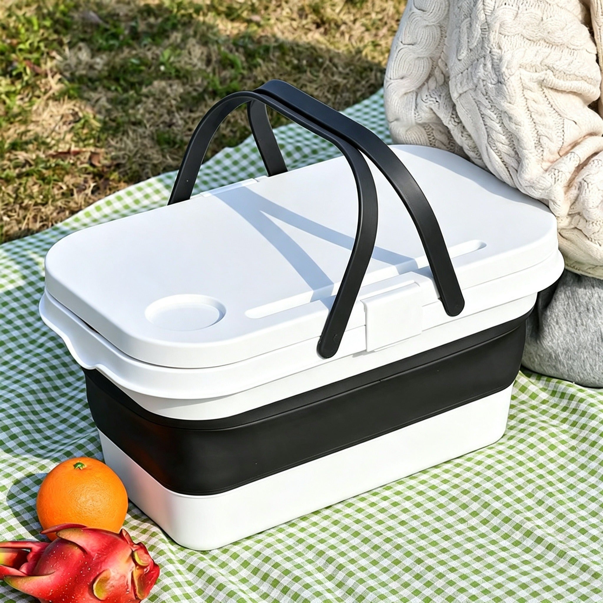 Collapsible Camping Basket | Folding Picnic & Storage Basket
