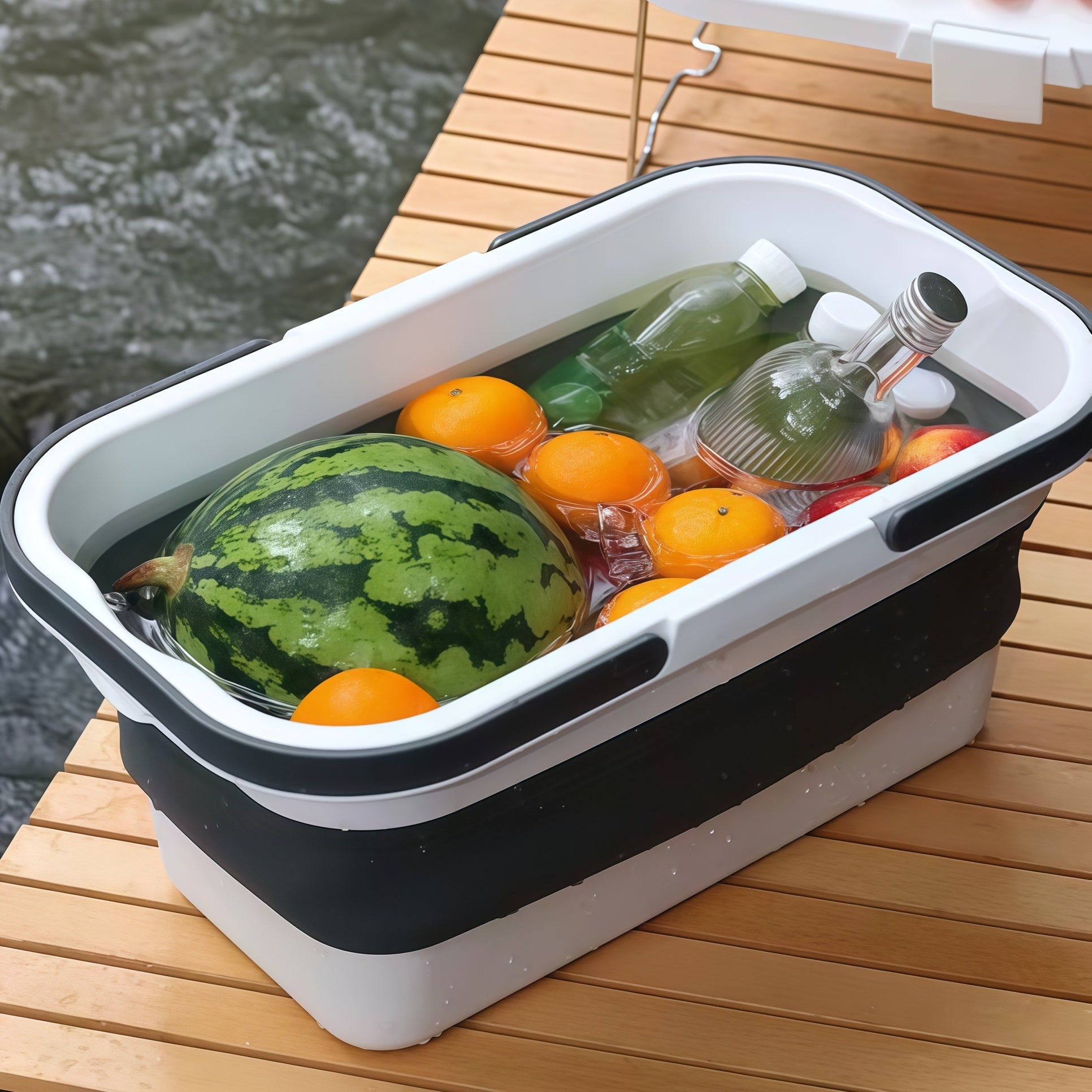 Collapsible Camping Basket | Folding Picnic & Storage Basket