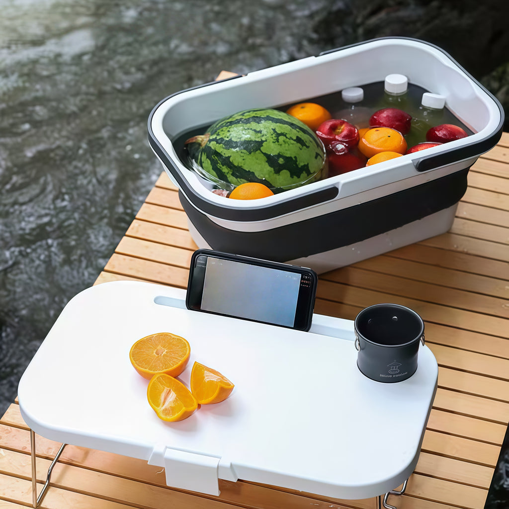 Collapsible Camping Basket | Folding Picnic & Storage Basket
