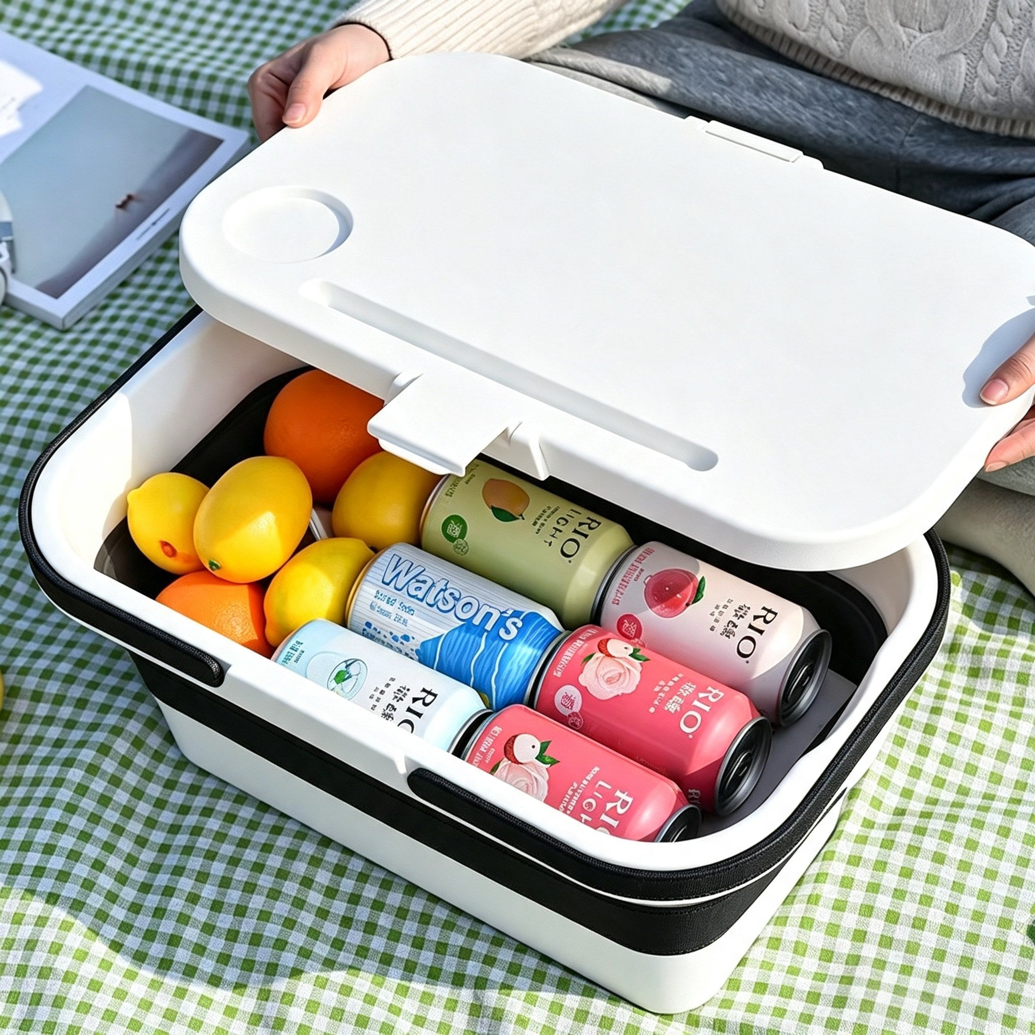 Collapsible Camping Basket | Folding Picnic & Storage Basket