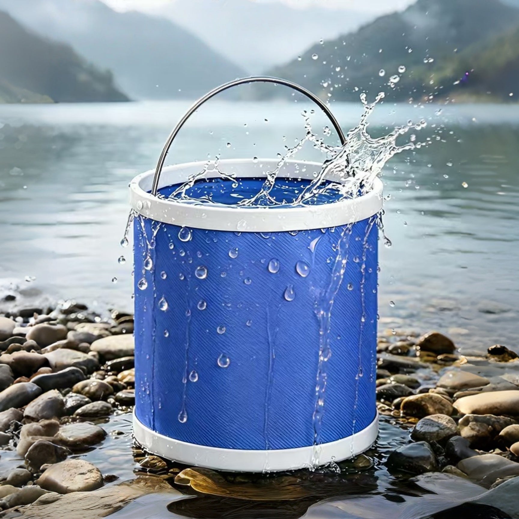 Collapsible Camping Bucket | Portable Folding Water Bucket