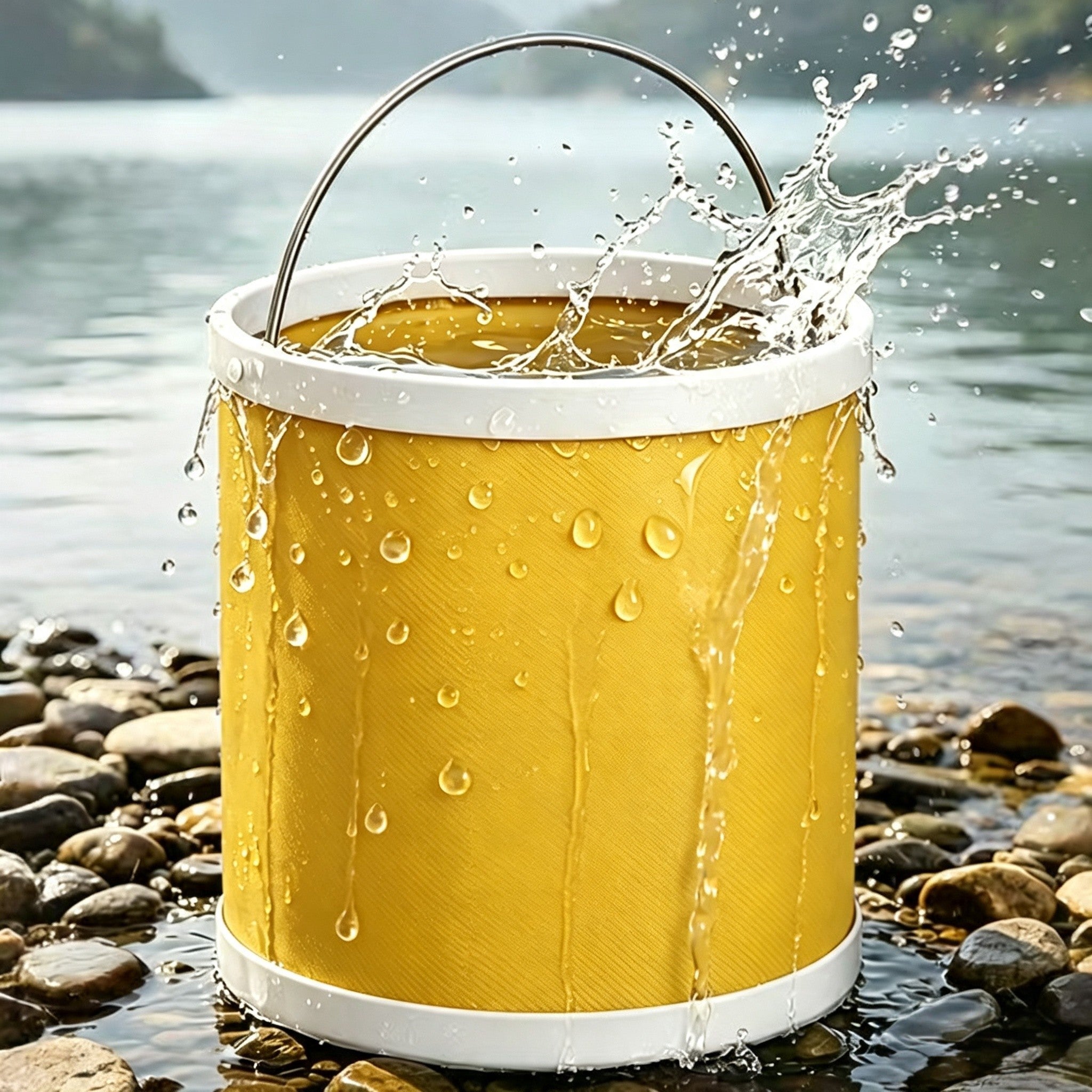 Collapsible Camping Bucket | Portable Folding Water Bucket