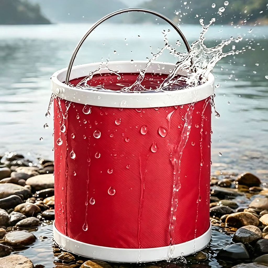 Collapsible Camping Bucket | Portable Folding Water Bucket