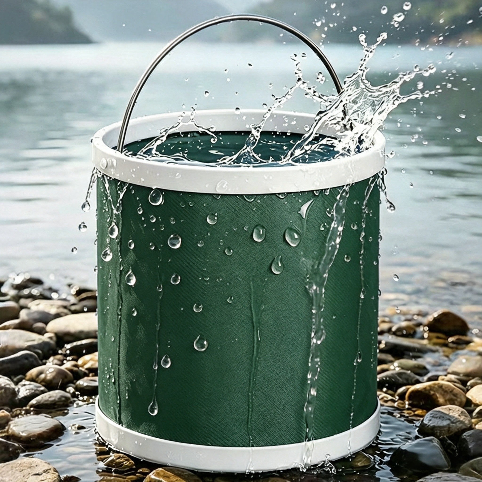 Collapsible Camping Bucket | Portable Folding Water Bucket