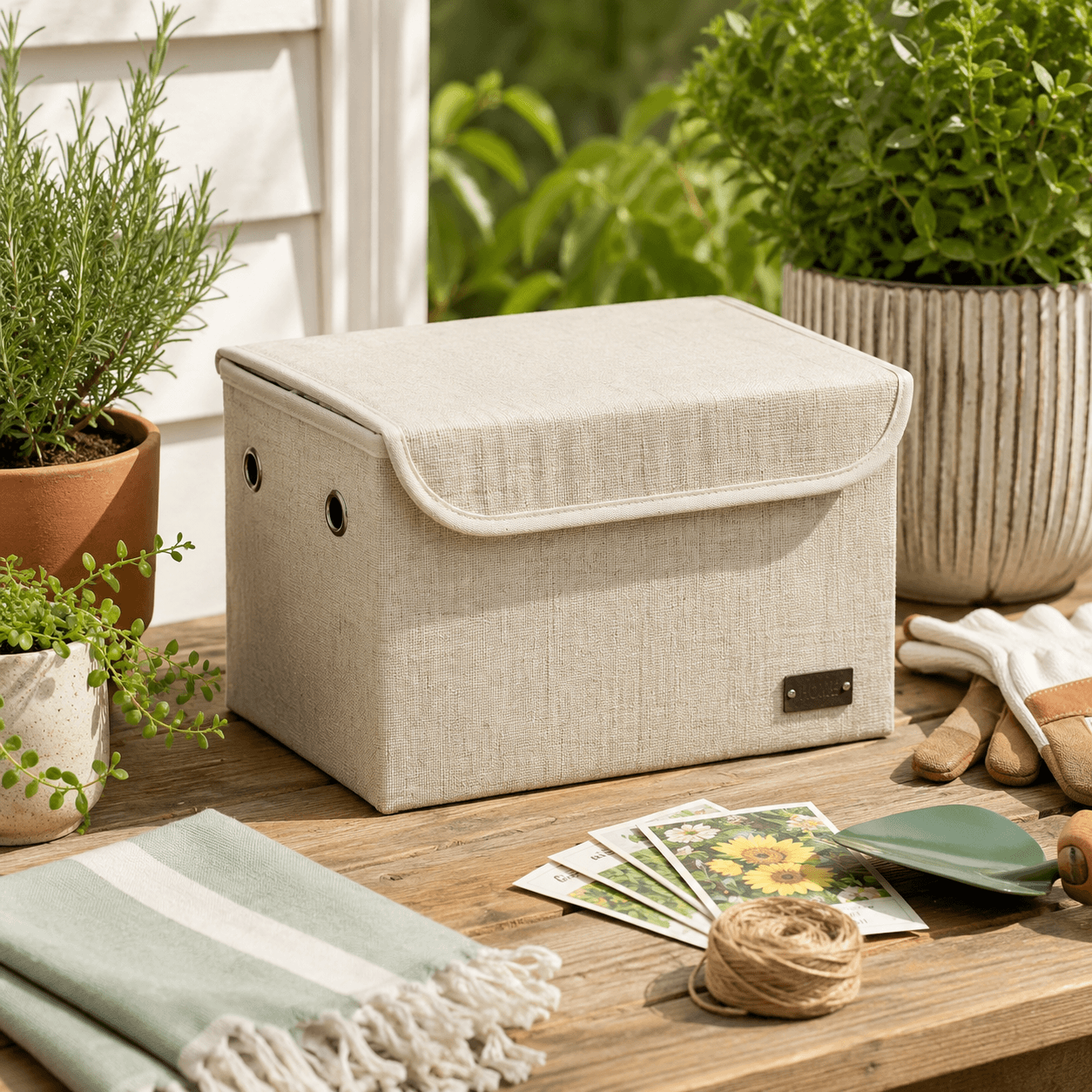 Collapsible Storage Box | Folding Fabric Storage Basket