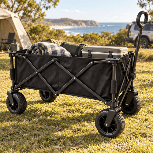 Foldable Camping Wagon | 100kg Capacity Outdoor Trolley