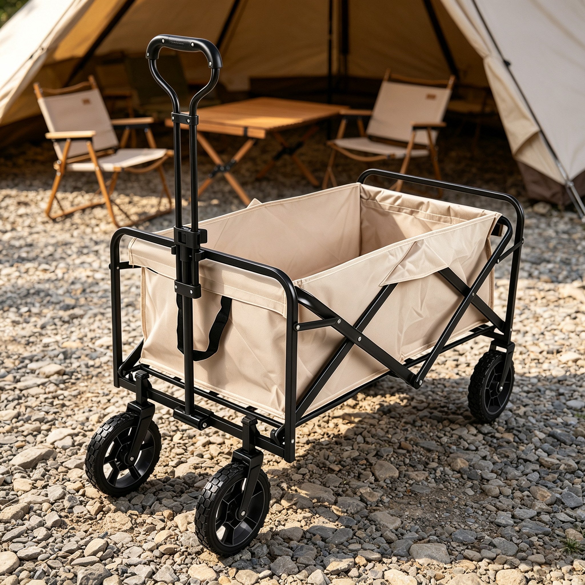 Folding Camping Wagon | Heavy Duty Outdoor Utility Cart