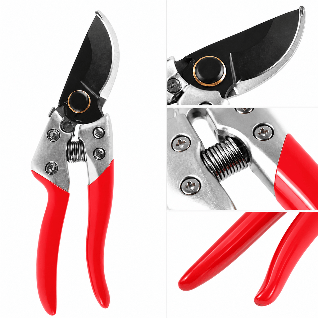 Garden Pruning Shears | High Carbon Steel Bypass Secateurs