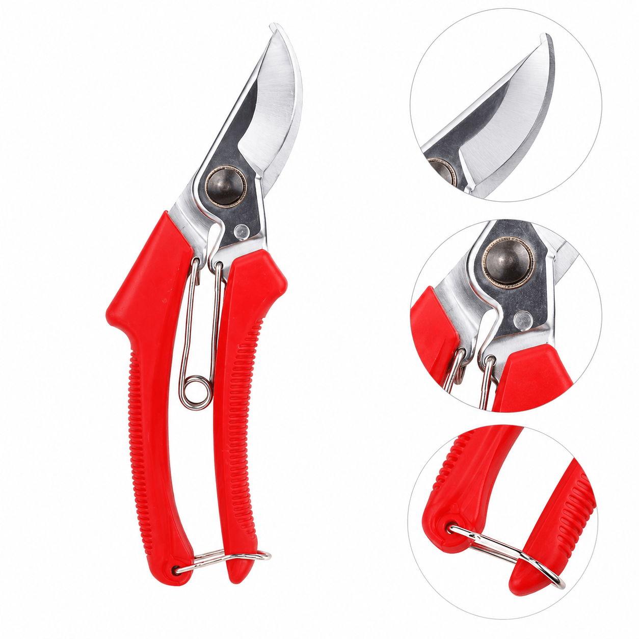 Garden Pruning Shears | High Carbon Steel Secateurs with Fiberglass Handle