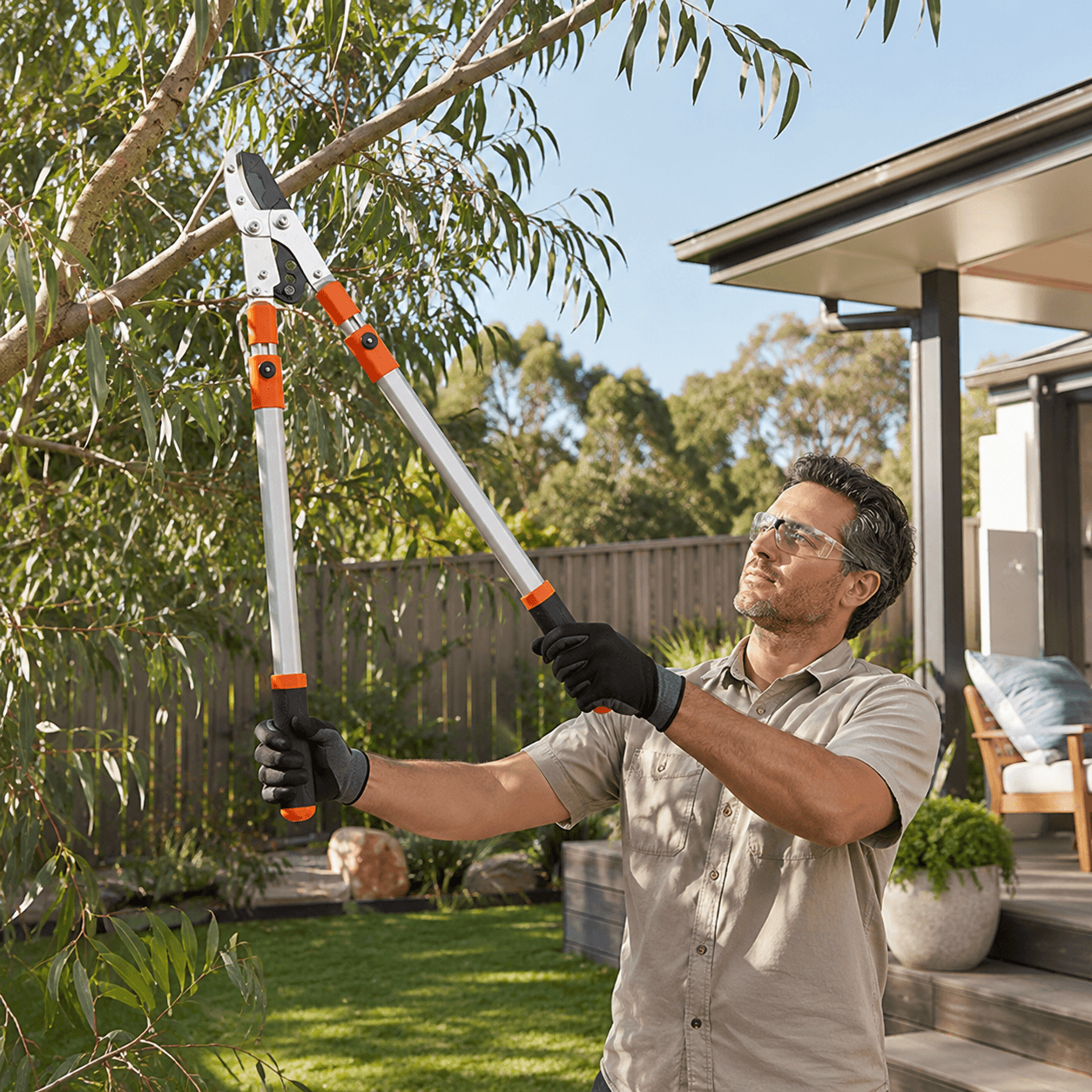 Heavy Duty Garden Lopper | Adjustable Long Handle Tree Pruner