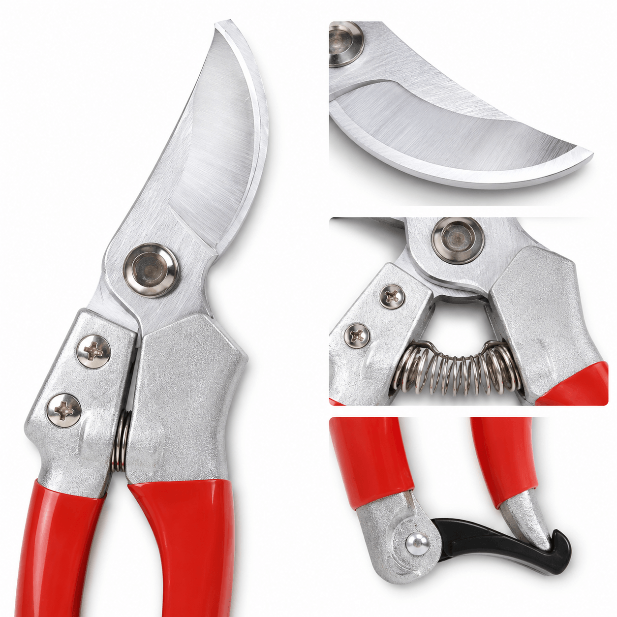 Heavy Duty Garden Secateurs | High Carbon Steel Pruning Shears with Zinc Alloy Handle