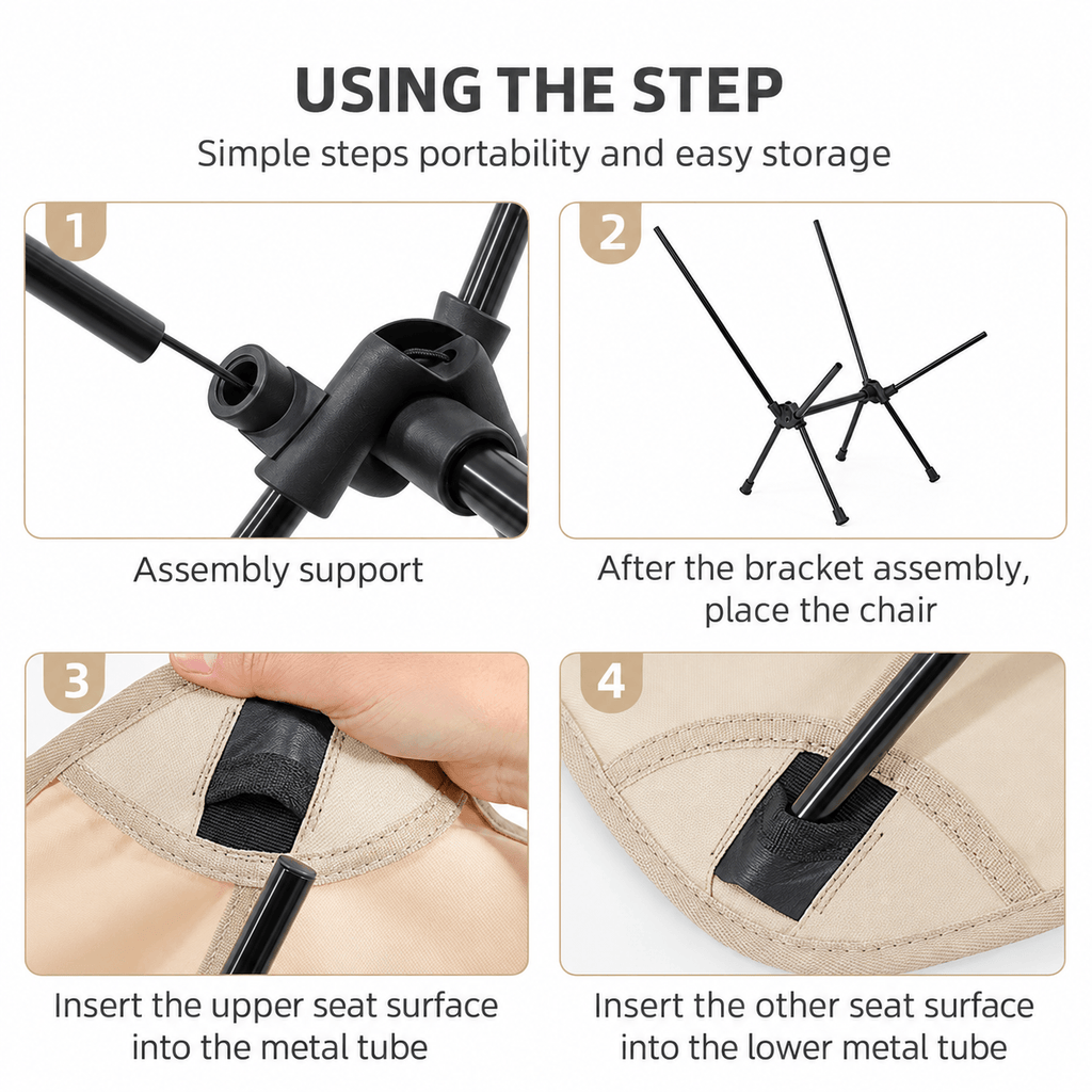 Lightweight Folding Camping Chair | Portable Outdoor Seat