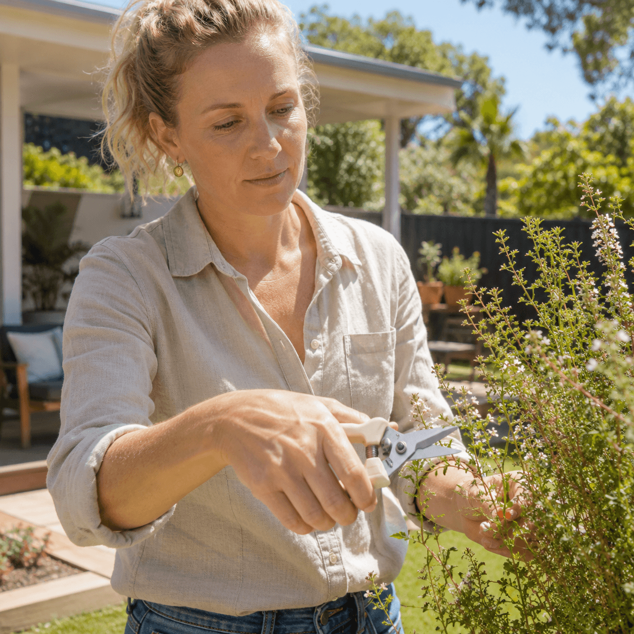 Multi-Purpose Garden Shears | High Carbon Steel Pruning Scissors