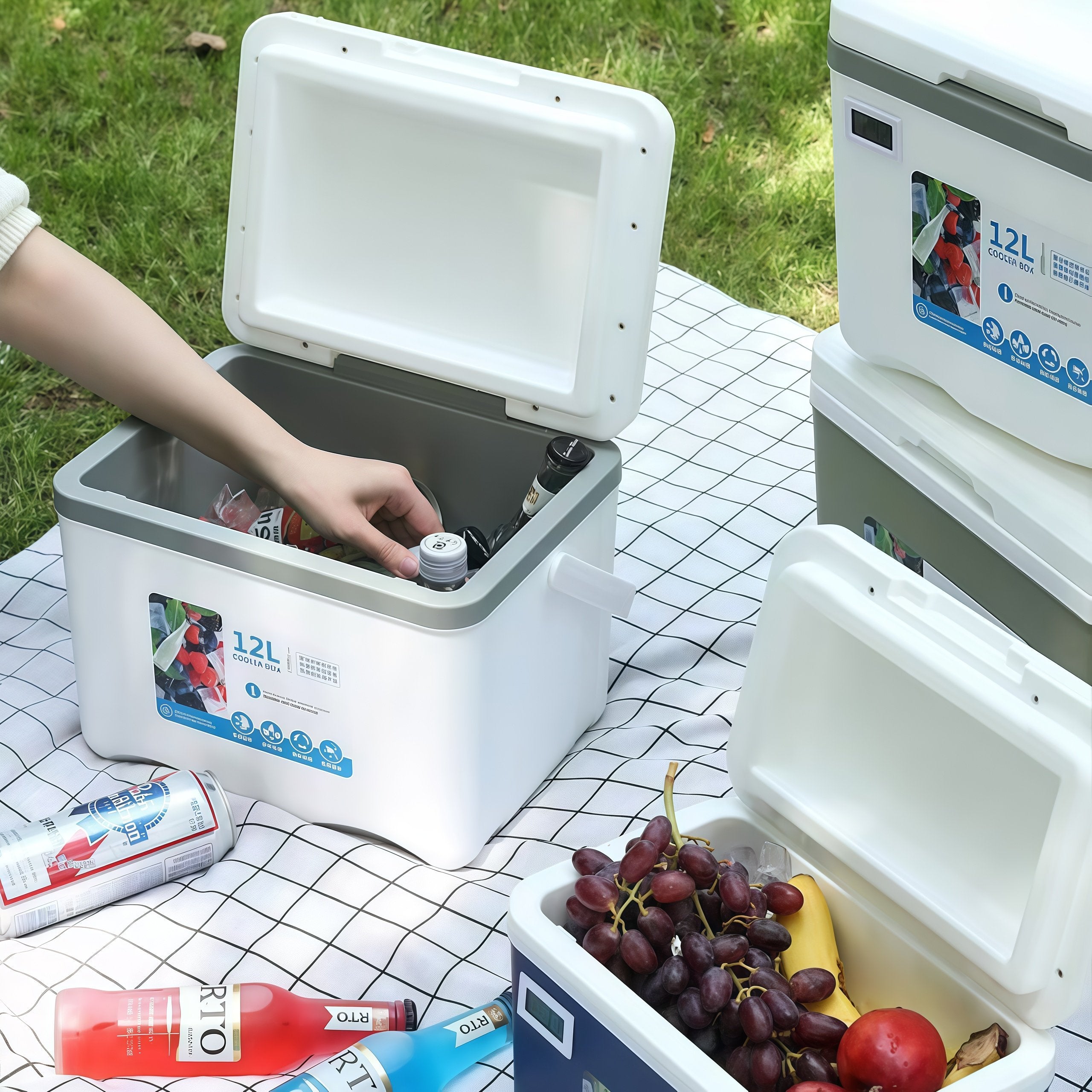 Portable Camping Cooler Box | Insulated Ice Cooler