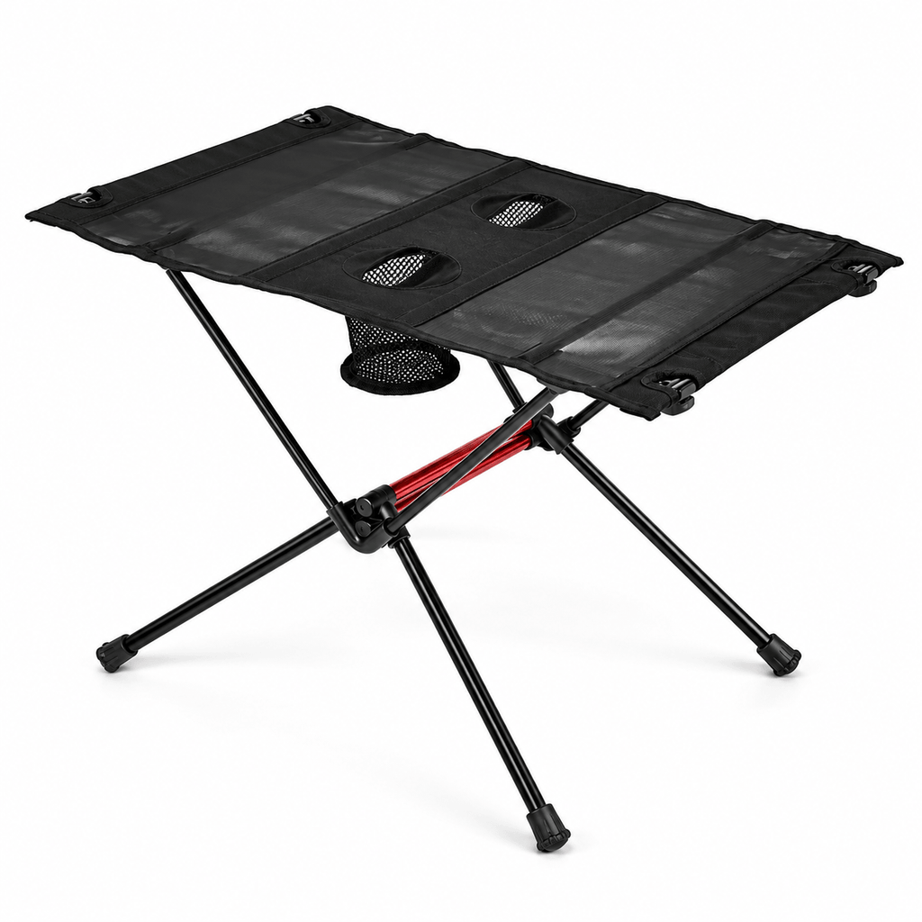 Portable Folding Camping Table with Cup Holders