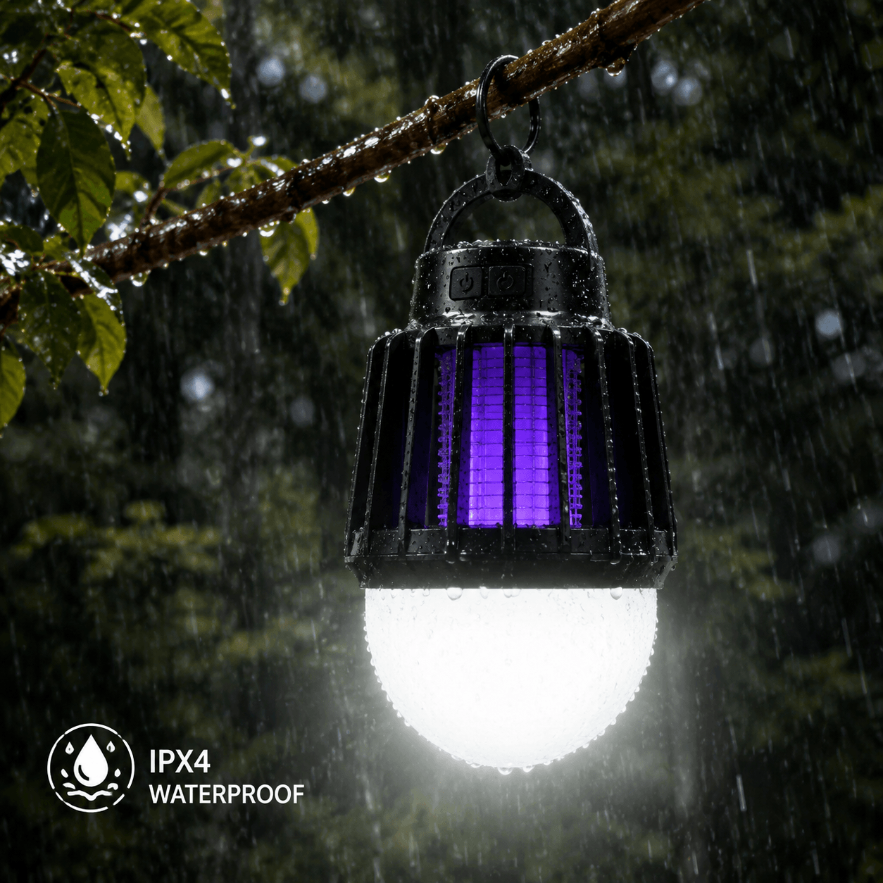 Rechargeable Bug Zapper Lantern | Camping Mosquito Killer Light