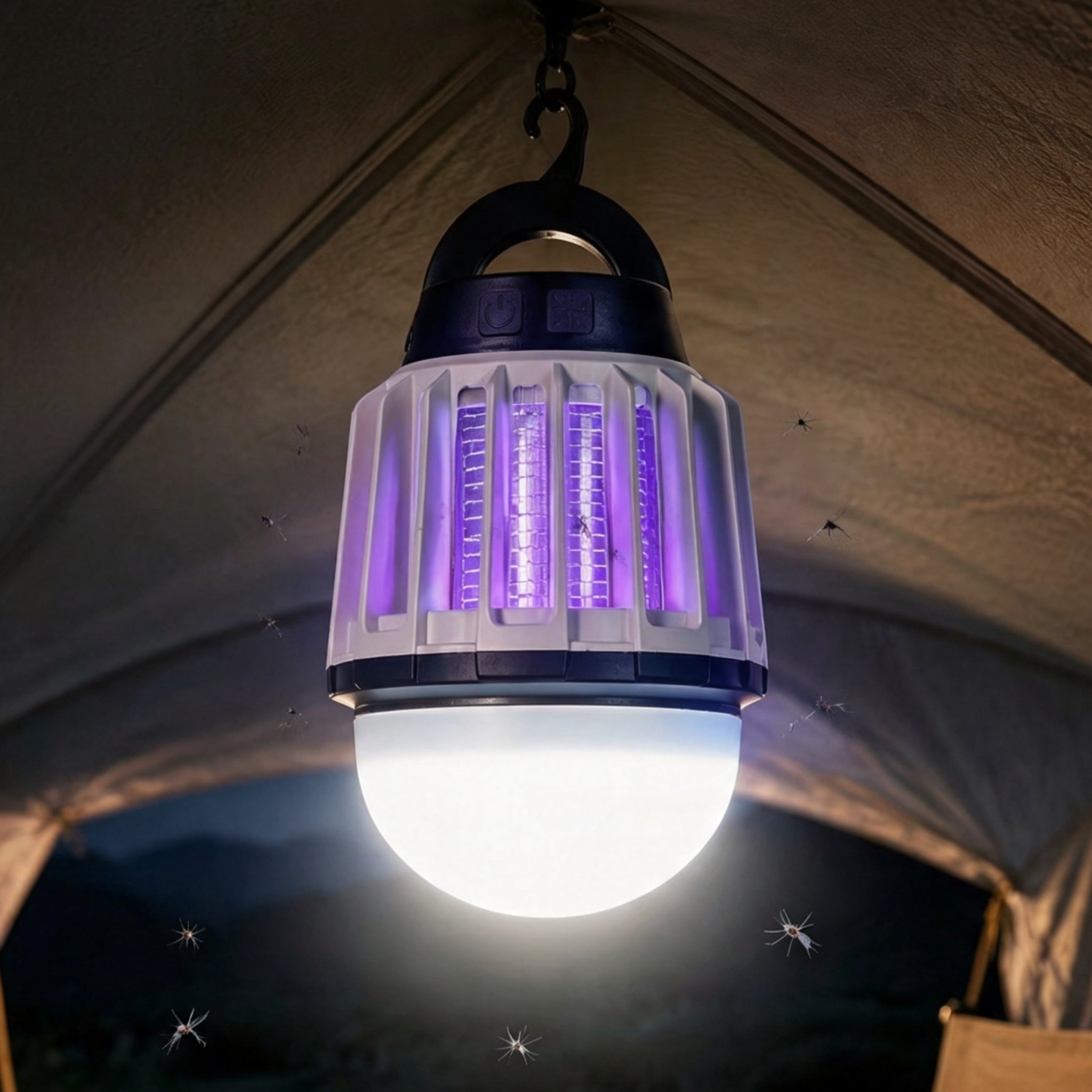 Rechargeable Bug Zapper Lantern | Camping Mosquito Killer Light