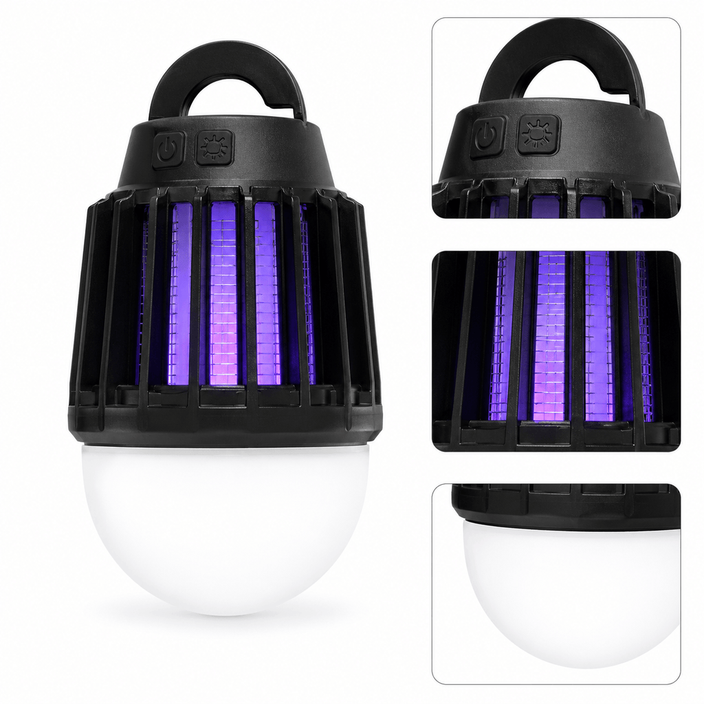 Rechargeable Bug Zapper Lantern | Camping Mosquito Killer Light