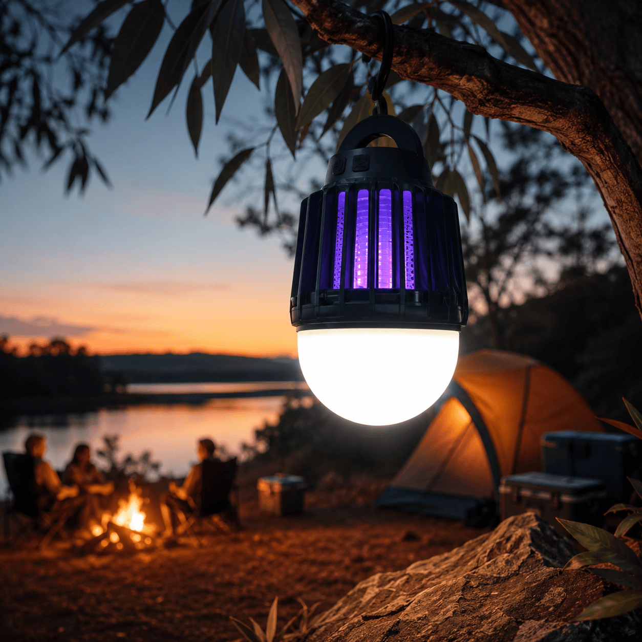 Rechargeable Bug Zapper Lantern | Camping Mosquito Killer Light
