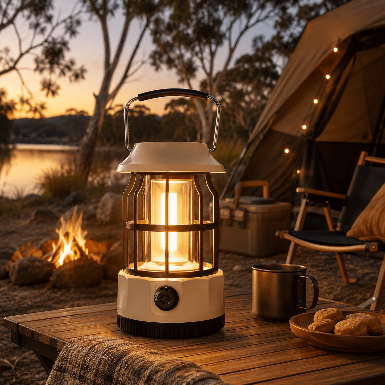 Rechargeable Solar Camping Lantern | Portable LED Outdoor Light