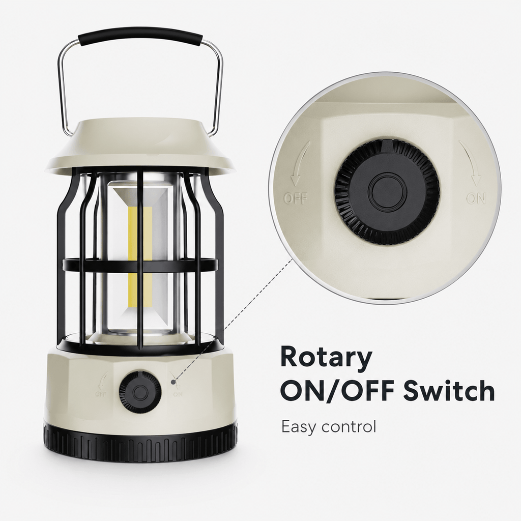 Rechargeable Solar Camping Lantern | Portable LED Outdoor Light
