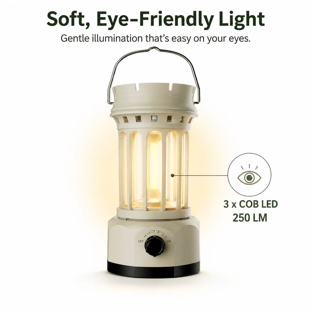 Rechargeable Solar Camping Lantern | Portable LED Outdoor Light