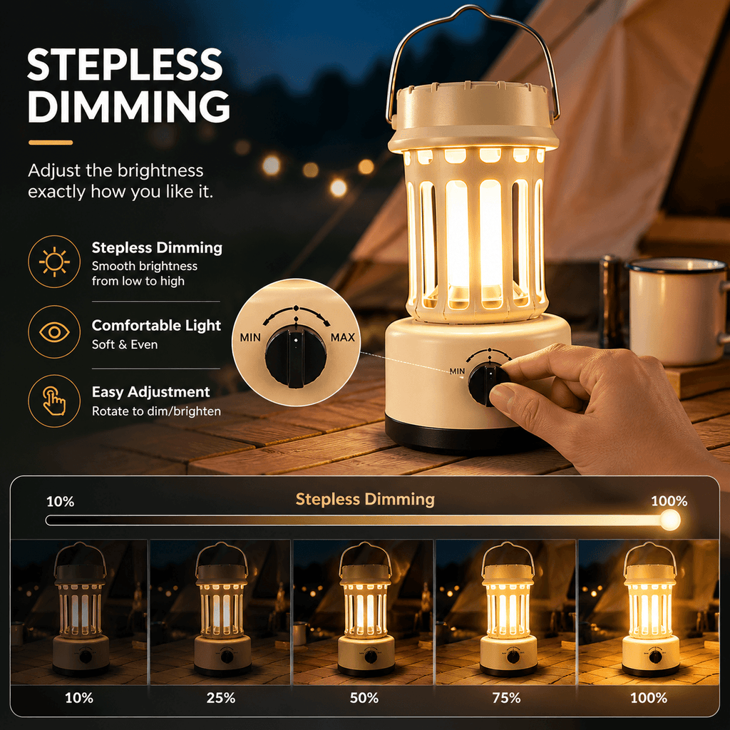 Rechargeable Solar Camping Lantern | Portable LED Outdoor Light