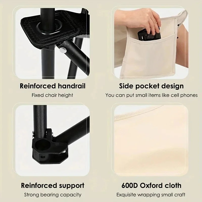 Portable Folding Camping Chair | High Back Outdoor Chair