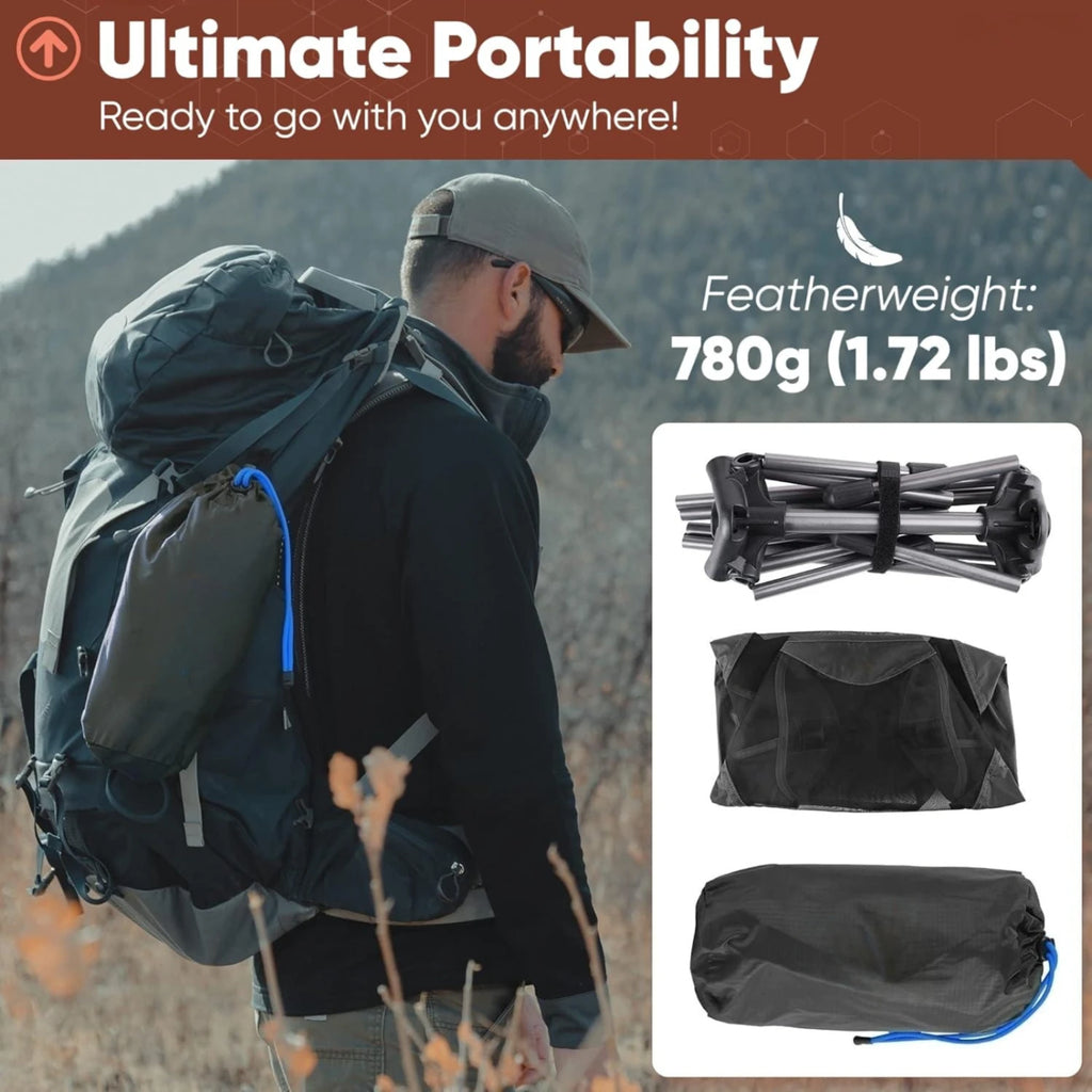 Ultralight Camping Chair | 780g Folding Backpacking Chair