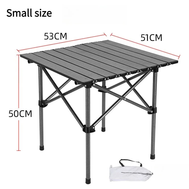 Portable Roll-Top Camping Table | Folding Outdoor Picnic Table