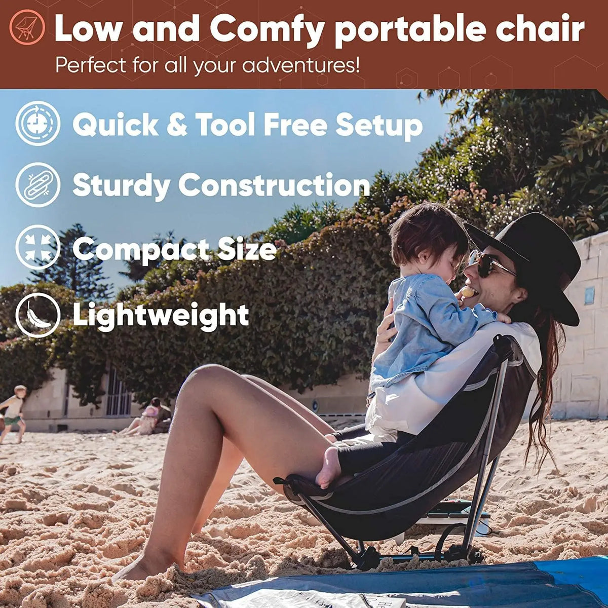 Ultralight Camping Chair | 780g Folding Backpacking Chair