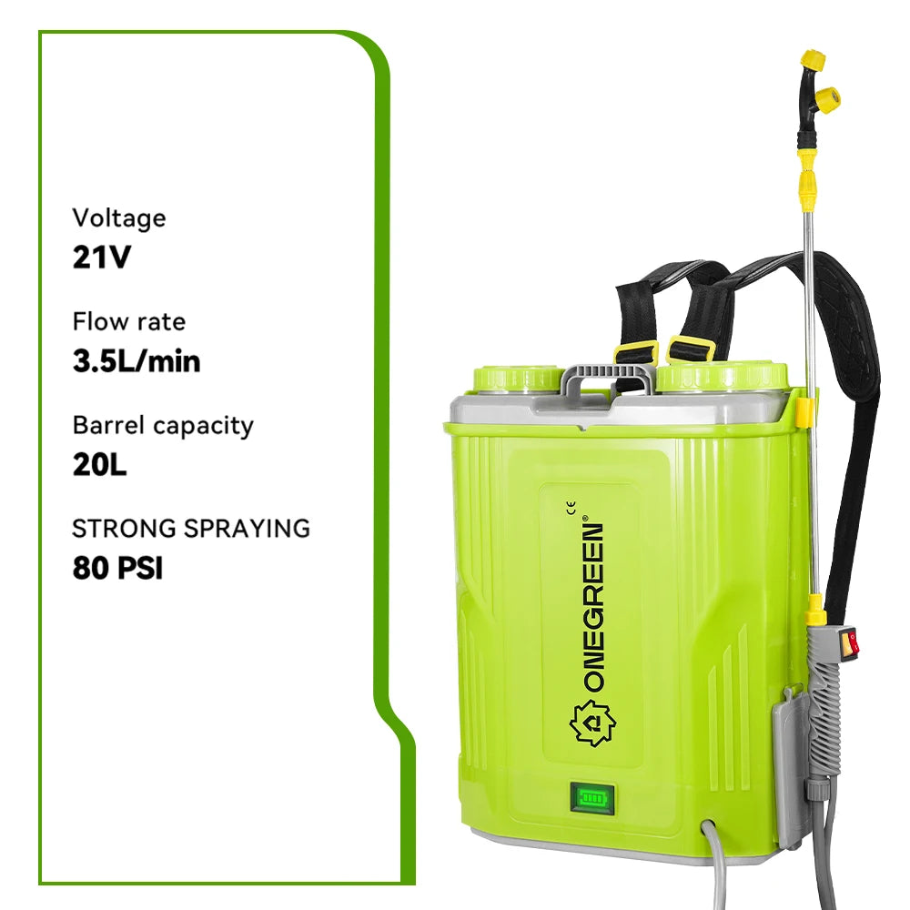 20L Cordless Backpack Garden Sprayer – Battery Not Included