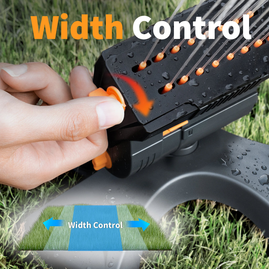 Diivoo Mini Oscillating Sprinkler | Adjustable Lawn & Garden Watering