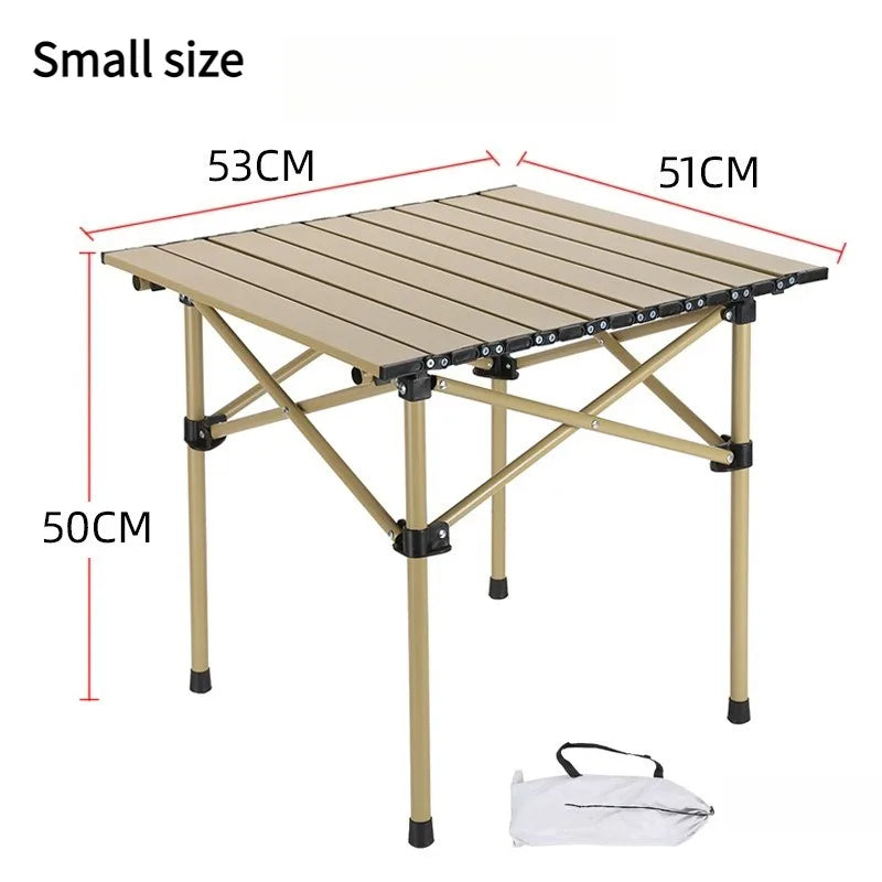 Portable Roll-Top Camping Table | Folding Outdoor Picnic Table