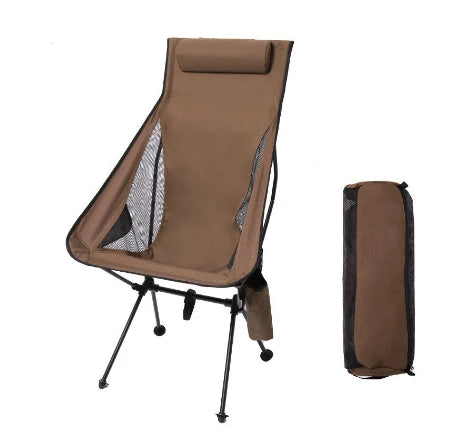 High Back Camping Chair with Headrest | Folding Outdoor Chair