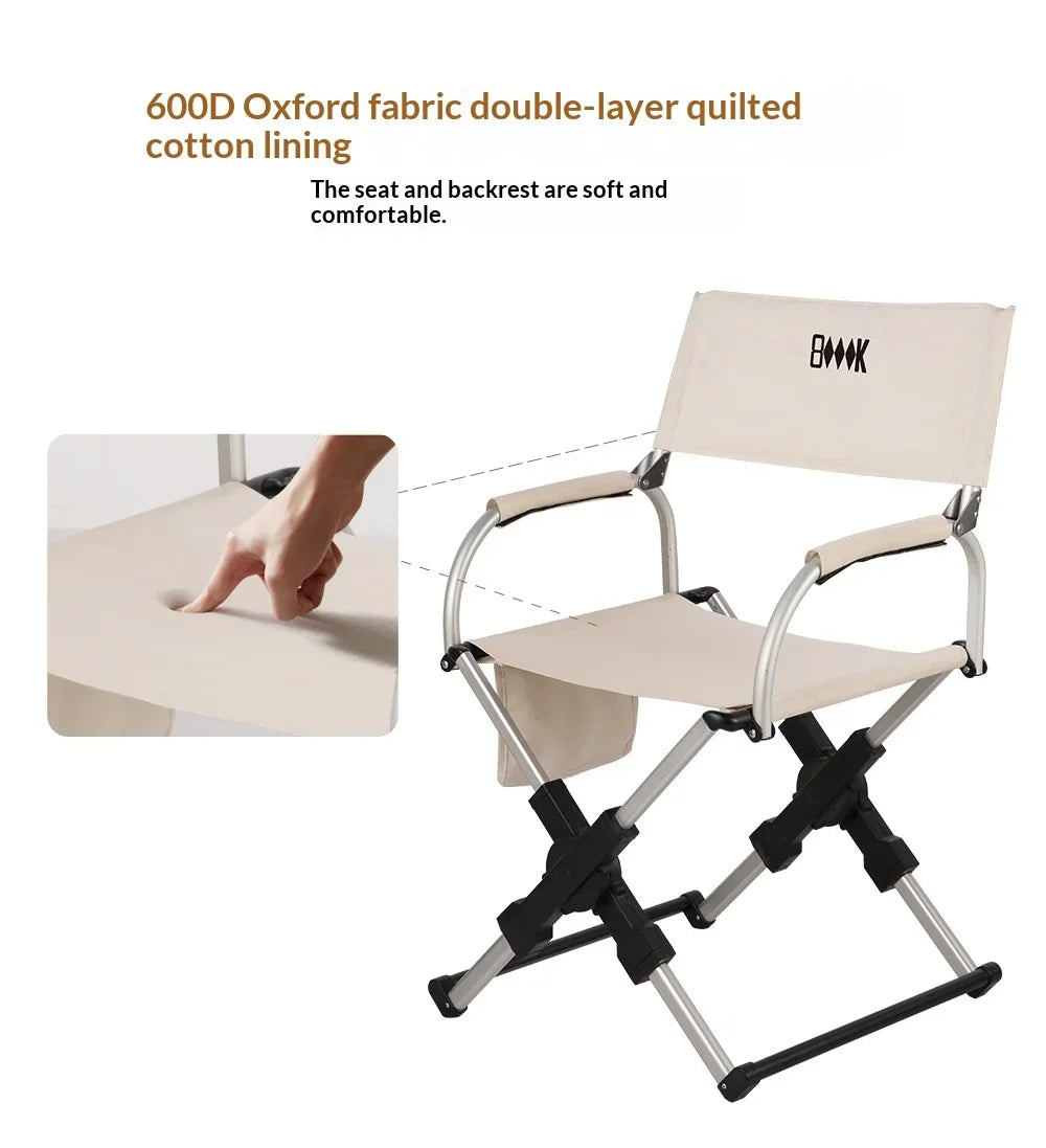 Folding Director Camping Chair | Lightweight Aluminium Frame