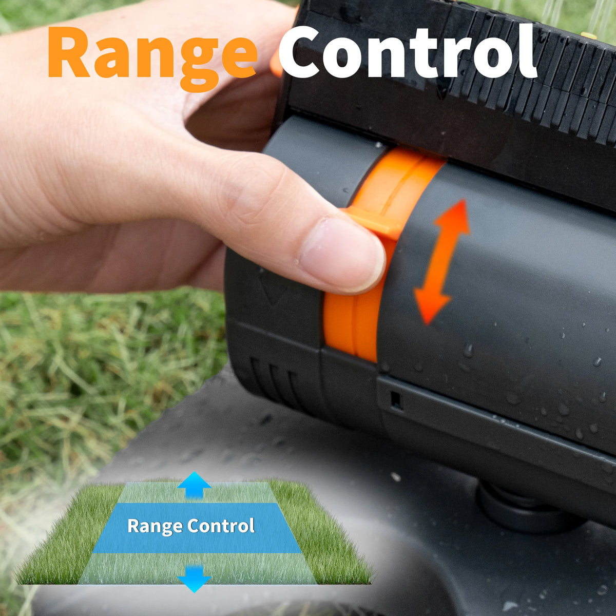 Diivoo Mini Oscillating Sprinkler | Adjustable Lawn & Garden Watering