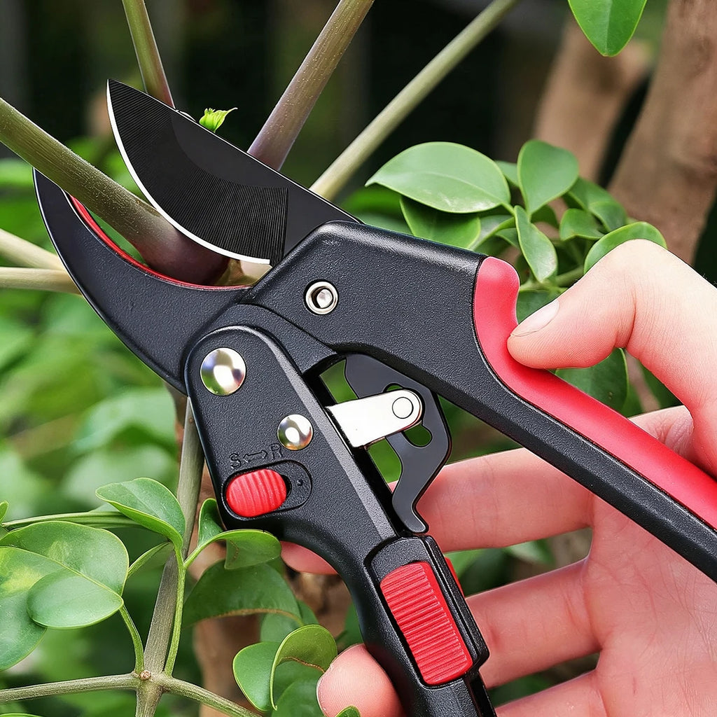 SK5 Ratchet Secateurs | Dual-Mode Garden Pruning Shears