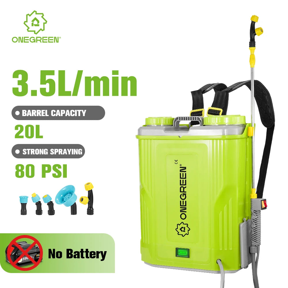 20L Cordless Backpack Garden Sprayer – Battery Not Included