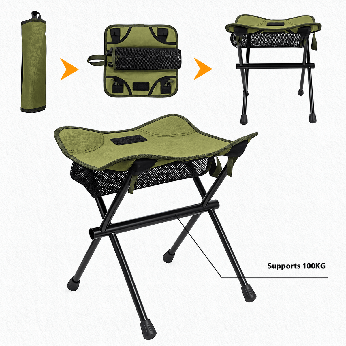 Ultralight Folding Camping Stool | 530g